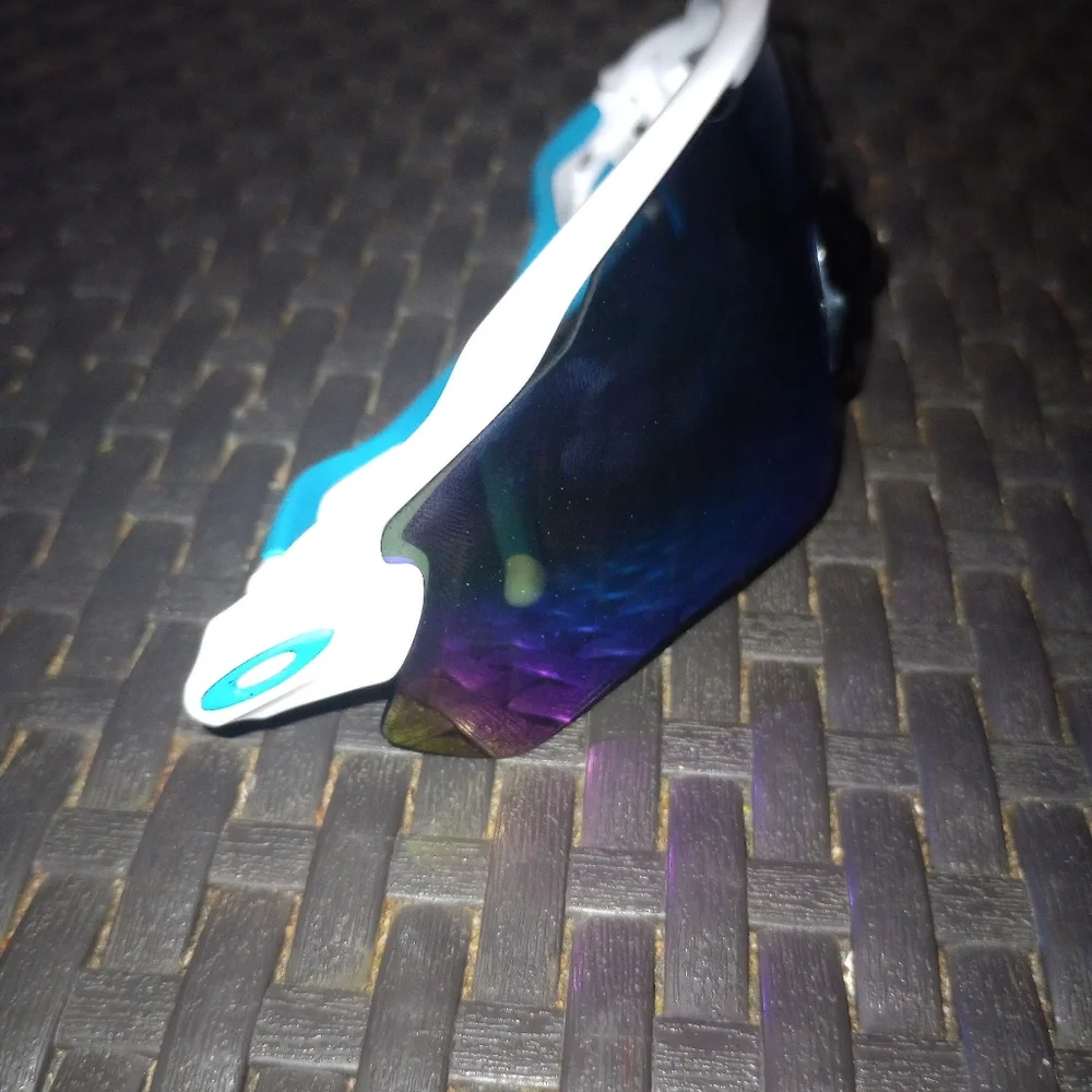 Oakley Performance Glasses Blue White Wraparound